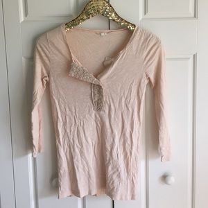 Embellished Neckline J.Crew vintage tee.